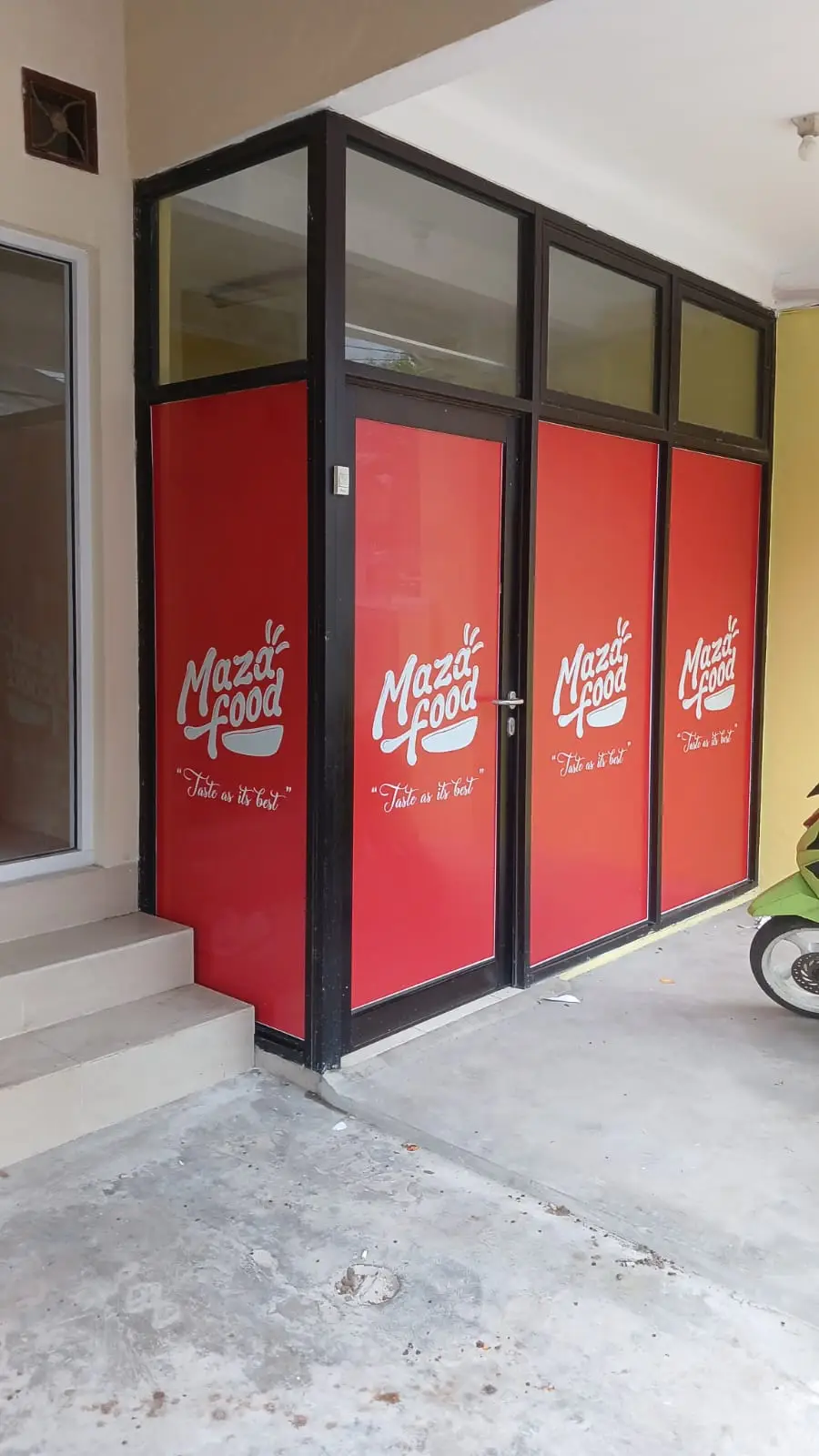 Portfolio Print Supcreative   One Way Sticker Maza Food
